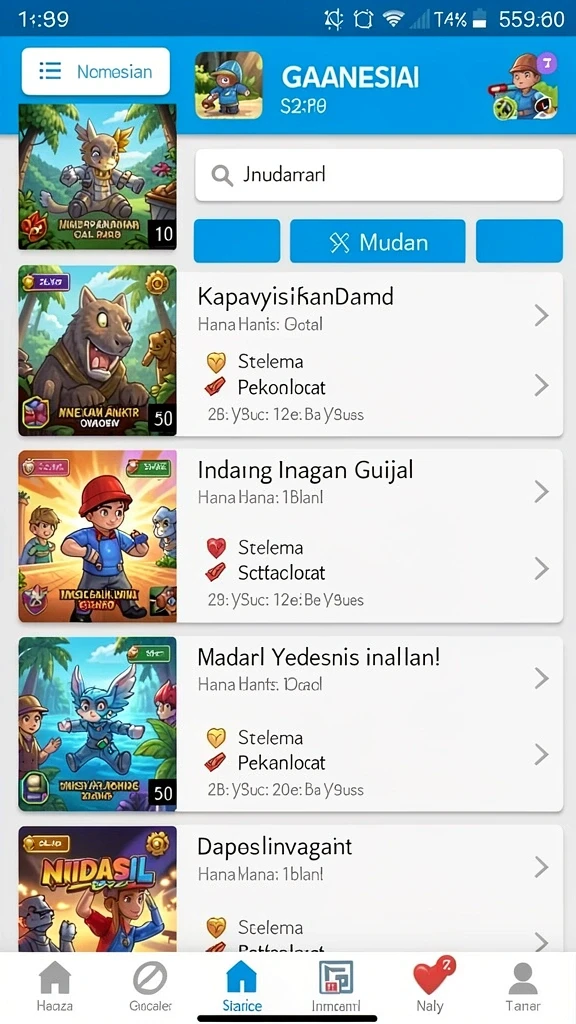 remi62 - Fitur multiplayer yang memungkinkan bermain dengan teman.