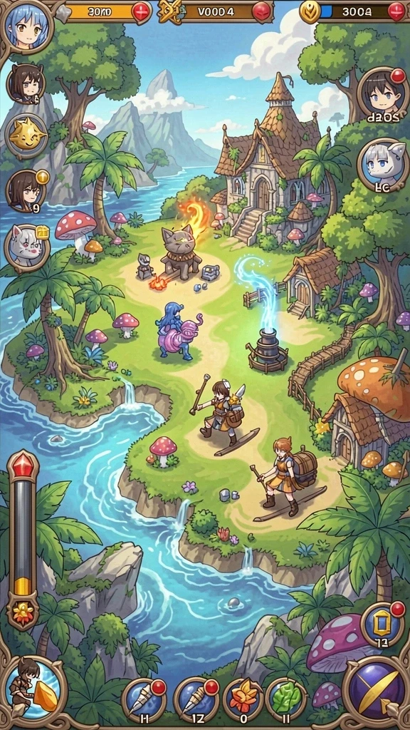 v21 - Tangkapan layar menunjukkan grafis menakjubkan dalam gameplay.
