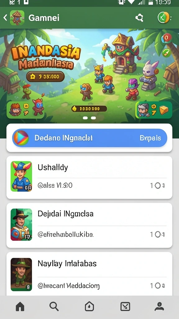 vio77 - Tampilan awal game dengan grafis menarik.